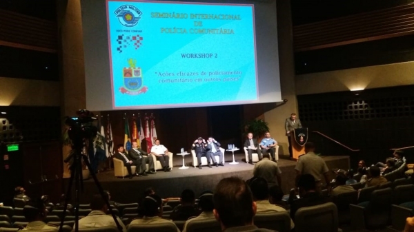 Seminário Internacional de Polícia Comunitária foi realizado nesta segunda-feira, em São Paulo, com a participação de policiais de SP, de outros Estados e países como Guatemala, Honduras e El Salvador (Fotos: Cedidas).