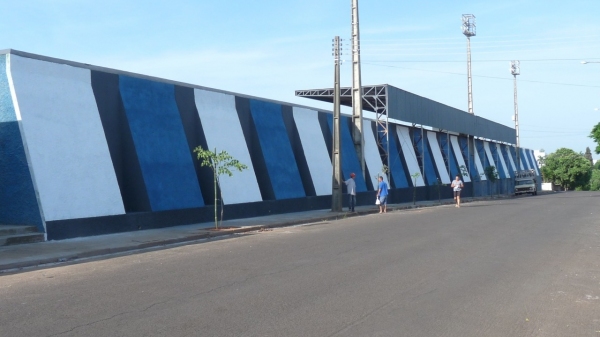 Estrutura do estádio municipal é finalizada para reinauguração, marcada para 1º de dezembro (Da Assessoria).