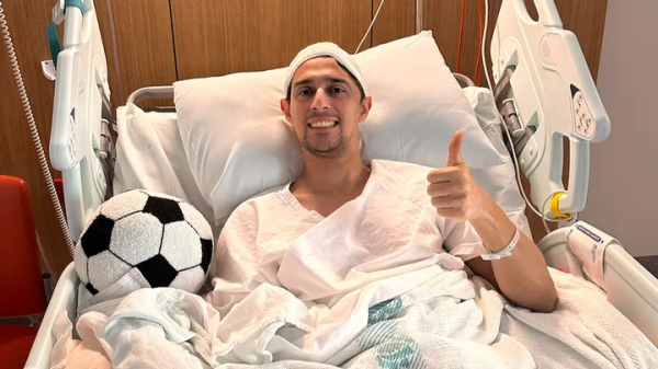 Marcelo Martinosso se recupera da cirurgia (Reproducao).