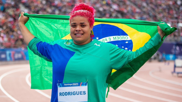 Izabela, ouro no Pan-Americano (Wagner Carmo/CBAt).