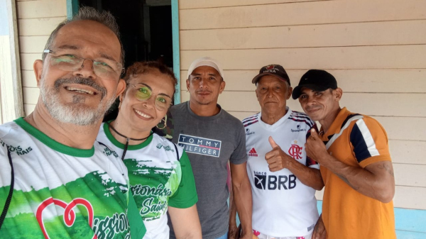 Representando a Primeira Igreja Batista de Adamantina, o pastor Alex Cruz e a esposa Leninha integram o Projeto Amazania ? Missao Saude 2026 (Imagens: acervo pessoal).