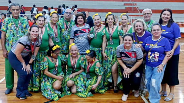 Adamantina conquista medalha de prata na modalidade coreografia, no JOMI, em Ourinhos (Reproducao).