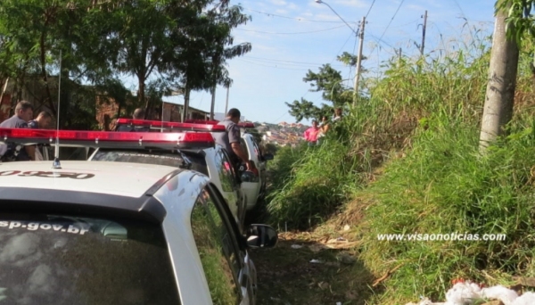 Polícia Militar foi acionada e conseguiu prender suspeito do crime nas proximidades do local do assassinato (Foto: Reprodução/Visão Notícias).