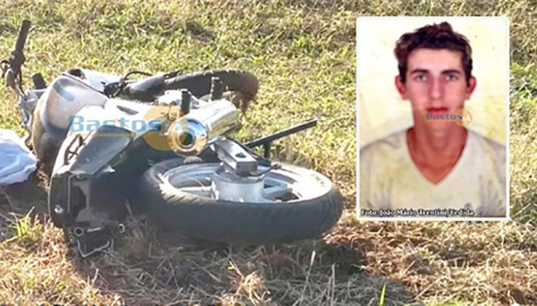 Lucas Domingues da Silva é vítima fatal do acidente (Foto: Reprodução: João Mário Trentini/Site Bastos Já).