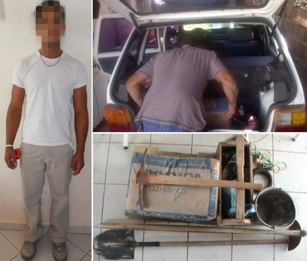 Material foi furtado no Eldorado II, em Adamantina, por morador de Flórida Paulista, que vai responder pelo crime (Imagem: DIG/Divulgação).