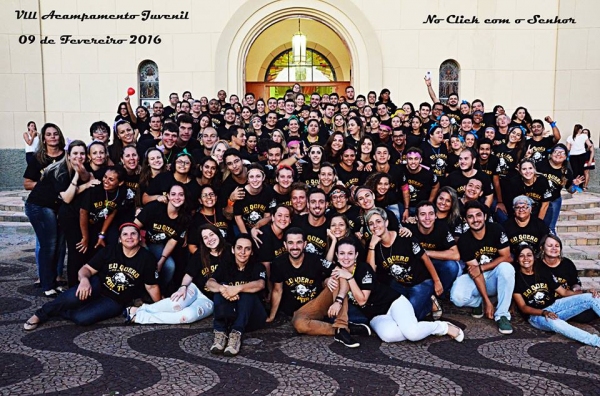 Acampamento Juvenil organizado pela Paróquia de Santo Antônio atrai 105 jovens (Foto: Milton Ura / Facebook / No Click com o Senhor).