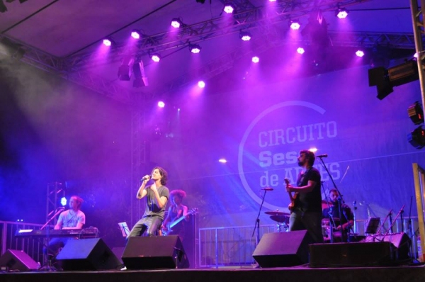 Circuito Sesc de Artes, no Parque dos Pioneiros, em Adamantina (Foto: Rafael Teixeira/Cedida).