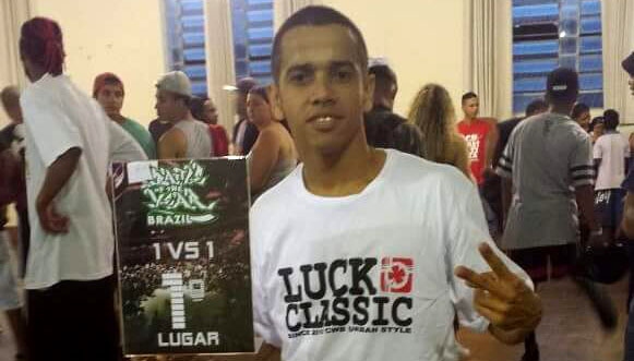 Fernandinho B-Boy, de Adamantina, vence campeonato realizado em Campinas e é selecionado para competição na Alemanha (Foto: Cedida).