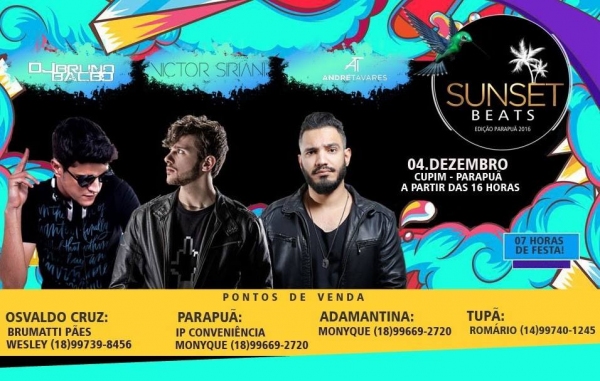 Sunset Beats traz 7 horas de festa com estrutura exclusiva música eletrônica