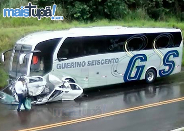 Segundo acidente hoje, na Assis Chateaubriand (SP-425), entre Clementina e Braúna (Foto: Site Mais Tupã).