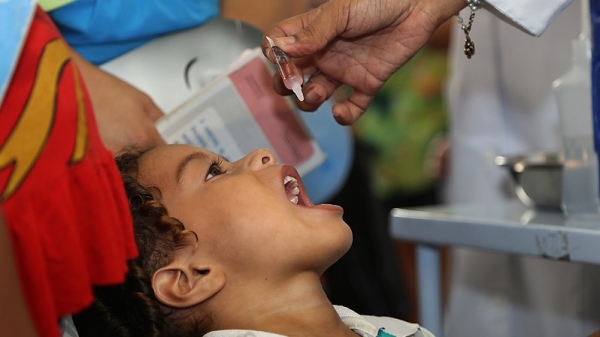Adamantina conquista cobertura vacinal contra a poliomielite, em crianças, em índices acima da meta do Ministério da Saúde (Foto: Erasmo Salomão/MS).