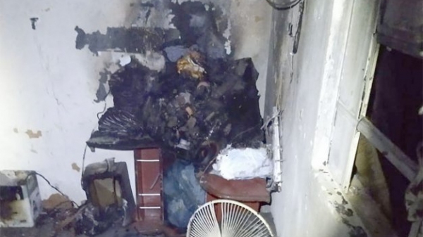 Incêndio foi por volta de 2h da madrugada desta segunda-feira (9) em Tupã (Reprodução).