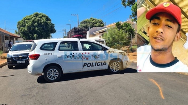 Sócrates Rodrigo da Cruz, de 19 anos, foi morto a tiros em Iacri, na manhã deste sábado (Foto: João Mário Trentini)