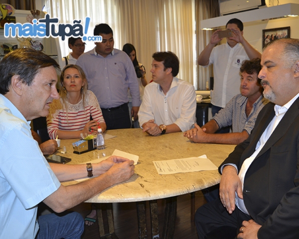 Prefeito Ivo Santos e o vice-governador Márcio França, no encontro em Tupã (Foto: Mais Tupã)