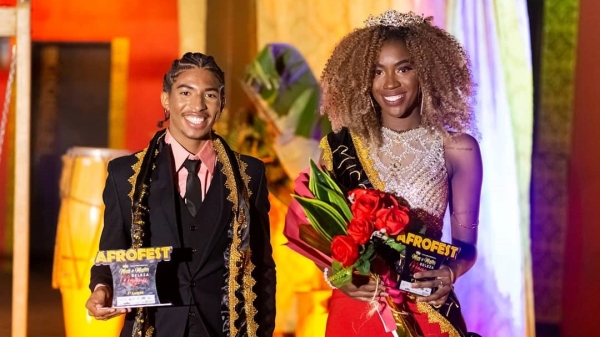 João Vitor, de Flórida Paulista, e Ana Clara, de Marília, eleitos Mister e Miss Beleza Negra (Divulgação).