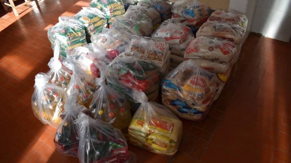Alimentos entregues à APAE de Adamantina (Divulgação/PMA).