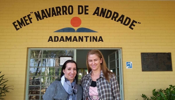 Professoras Ana Paula Tarifa e Sirlene Onório Gomes (Foto: Cedida).