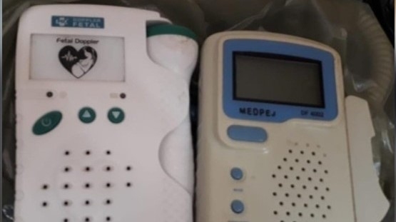 Aparelhos usados para escuta de batimentos cardíacos fetais foram furtados do hospital e recuperados pela DIG/DISE de Adamantina (Foto: Divulgação/Polícia Civil).