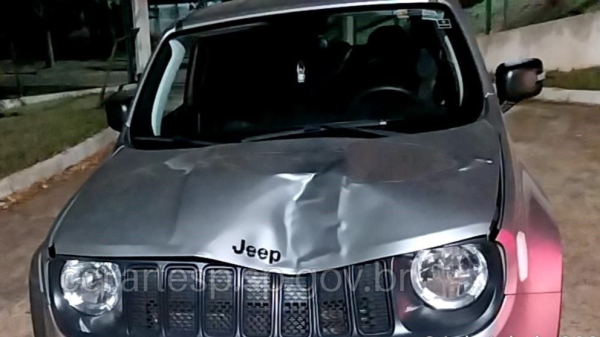 Jeep Renegade envolvido no atropelamento (Reproducao/Artesp).