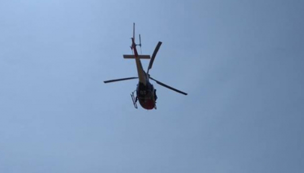 Helicóptero Águia atuou na recaptura dos fugitivos do semiaberto de Pacaembu (Foto: Reprodução/Base Águia).