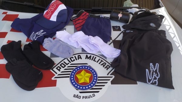Materiais recuperados pela Polícia Militar (Divulgação/PM).