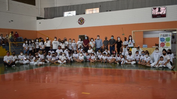 Lançamento do Capoeira do Bem em Adamantina (Divulgação/PMA).