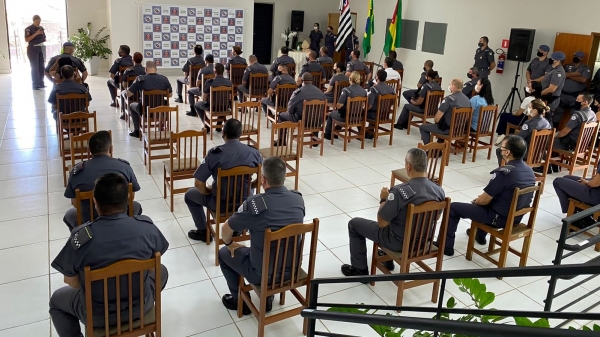 Solenidade de valorização do Policial Militar marcou a comemoração dos 43 anos do Vigésimo Quinto Batalhão de PolÃcia Militar do Interior (25º BPM/I), sediado em Dracena (Divulgação/PM).