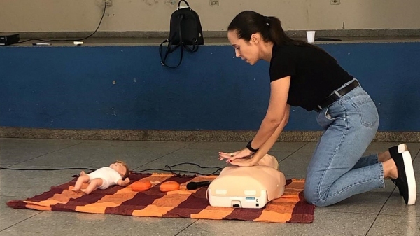 Uma das etapas do treinamento aplicado aos profissionais da educação municipal (Cedida).