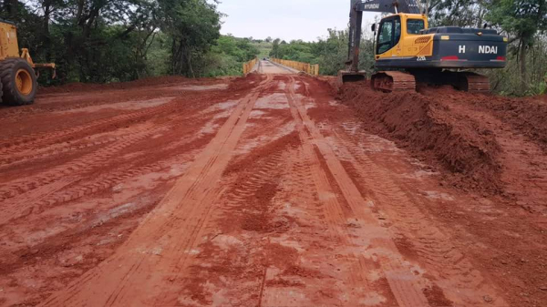 Ponte liberada em Mariápolis, após obras em cabeceira (Divulgação/Ricardo Watanabe).