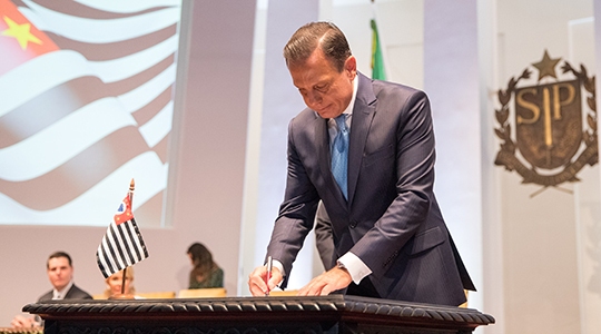 Dória fixa medidas iniciais, já no dia da posse (Foto: Portal Governo SP).