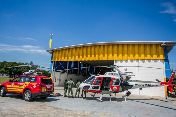Serviço especializado de resgate terá apoio do helicóptero Águia para atuação na região.