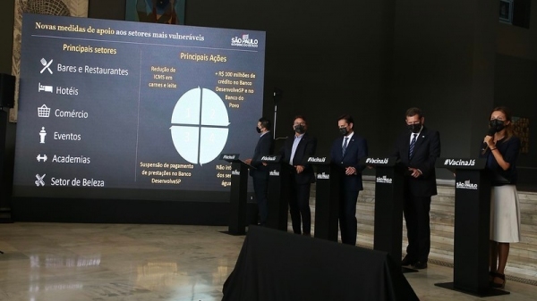 Medidas beneficiam bares, restaurantes, academias, salões de beleza e produção de eventos; comércios que faturam até R$ 30 mil mensais têm prioridade (Foto: Gov SP).