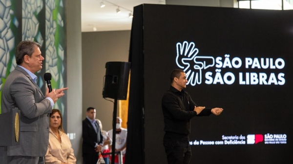 Lançamento do programa São Paulo São Libras (Foto: Mônica Andrade/GovSP).