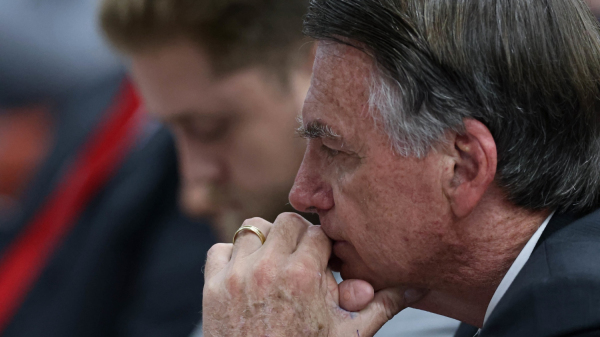 Ex-presidente Jair Messias Bolsonaro durante interrogatorio no STF (Foto: Gustavo Moreno/STF).