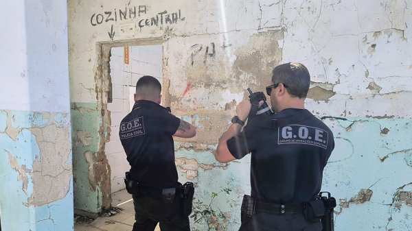 Treinamento com policiais do GOE (Reproducao/PC).