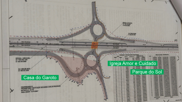 Veja como vai ficar o trevo principal de Adamantina (Cedida).