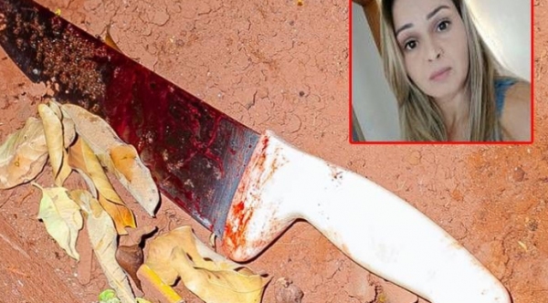 Mulher de 35 anos morreu após ser golpeada com 15 facadas pelo corpo (Reprodução: Visão Notícias).