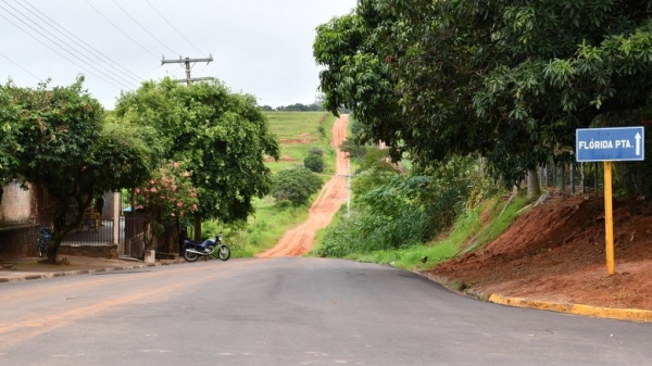 Trecho entre o Distrito de Ameliópolis, em Presidente Prudente, ao Rio do Peixe, será pavimentado, na ligação com Flórida Paulista (Foto: Marcos Sanches/Secom/PP).