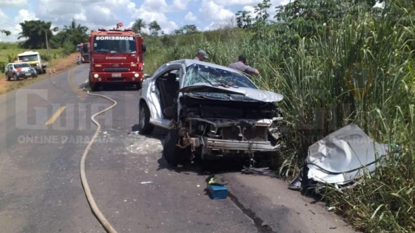 Acidente foi na rodovia vicinal que liga Rinópolis a Piacatu. Trecho tem sido usado como desvio, em razão de obras na ponte sobre o Rio AguapeÃ, na Rodovia Asis Chateaubriand (Foto: Diego