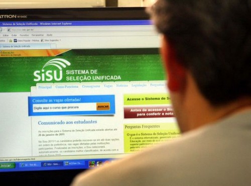 O Sisu usa as notas do Enem para selecionar candidatos às vagas em instituições públicas de educação superior em todo o país (Imagem: Reprodução)..
