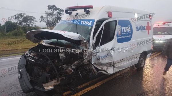 Ambulancia da Prefeitura de Tupa (Fonte: Portal CCM/ARTESP - ccm.artesp.sp.gov.br).