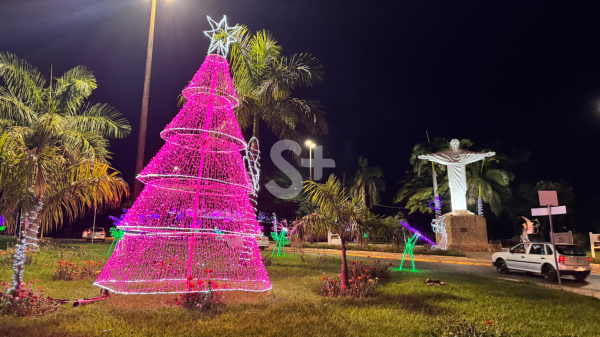 Rotat?ria do Cristo em Adamantina (Imagens: Siga Mais).
