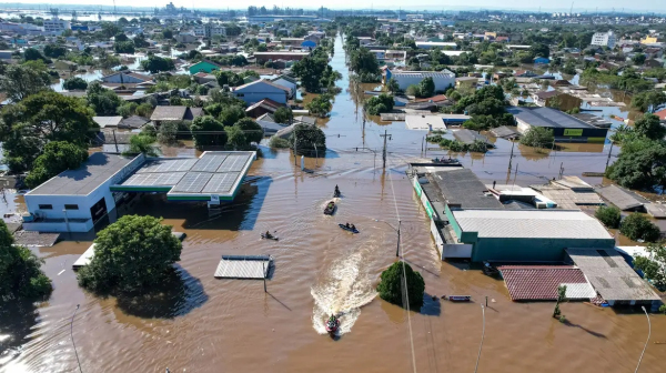 Tragedia climatica no Rio Grande do Sul (Gustavo Mansur/Palacio Piratini).