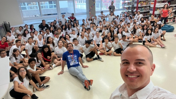 Nas escolas, profissionais da Energisa falam sobre riscos de acidentes e uso consciente da energia  (Da Assessoria).