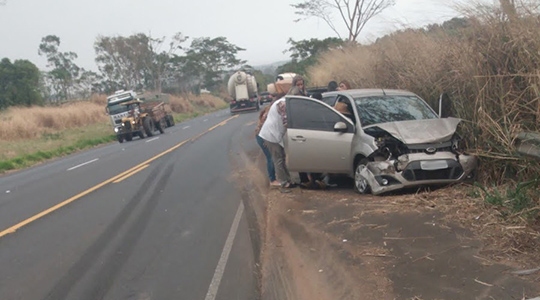 Acidente foi no trecho da SP-294 entre Lucélia e Inúbia Paulista (Reprodução: Blog Lucélia em Foco).