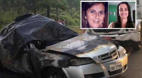 As rinopolenses de Renata São Pedro e Heloísa Souza morreram após acidente, dia 7 de fevereiro, na Serra Gaúcha (Reprodução/OCnet).