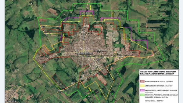 Nova área urbana e expansão, uma das propostas apresentadas na audiência pública de revisão do Plano Diretor (Reprodução/PMA).