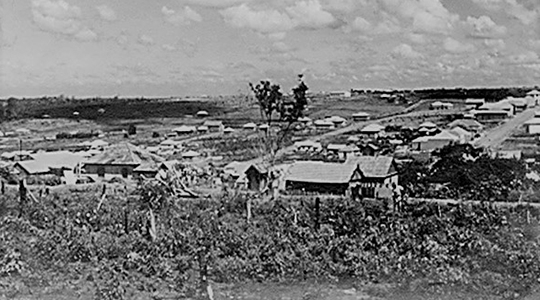 Adamantina, em 1941 (Reprodução/Livro Reviver Adamantina).