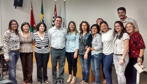 Representantes de Adamantina no Encontro de Orientação aos Conselhos Municipais de Assistência Social, realizado em Dracena (Foto: Assessoria de Imprensa).