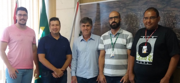 Reunião de hoje avaliou local para o Circuito Sesc. (Foto: Assessoria de Imprensa)